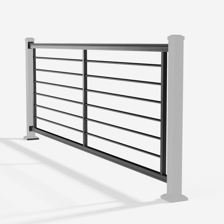 Keylink Aluminum Rod Rail Textured Black / 36" / 6&