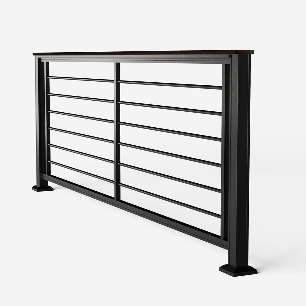 Keylink Aluminum Rod Rail Textured Black / 36" / 6' Level Keylink Chesapeake Series Rod Rail (Drink Rail Sold Separately)