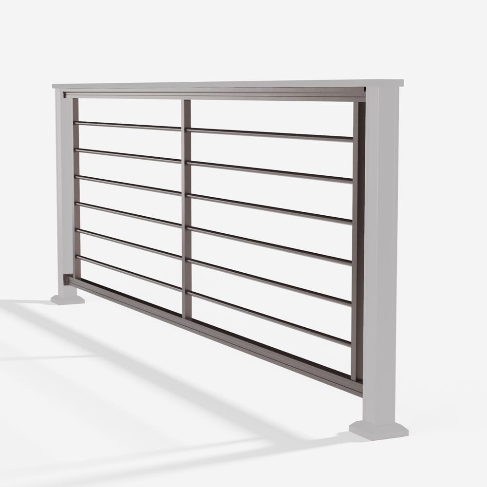Keylink Aluminum Rod Rail Textured Bronze / 36" / 6&