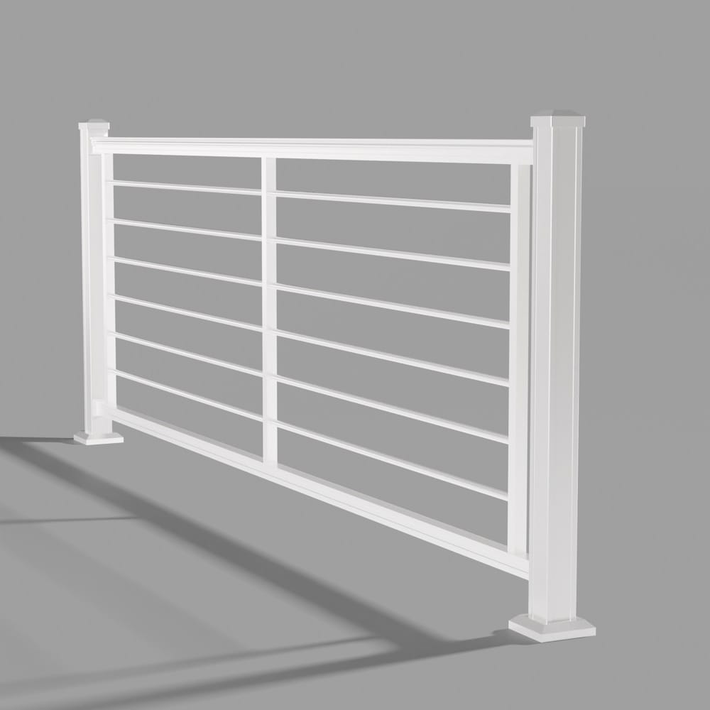 Keylink Aluminum Rod Rail Textured White / 36" / 6&