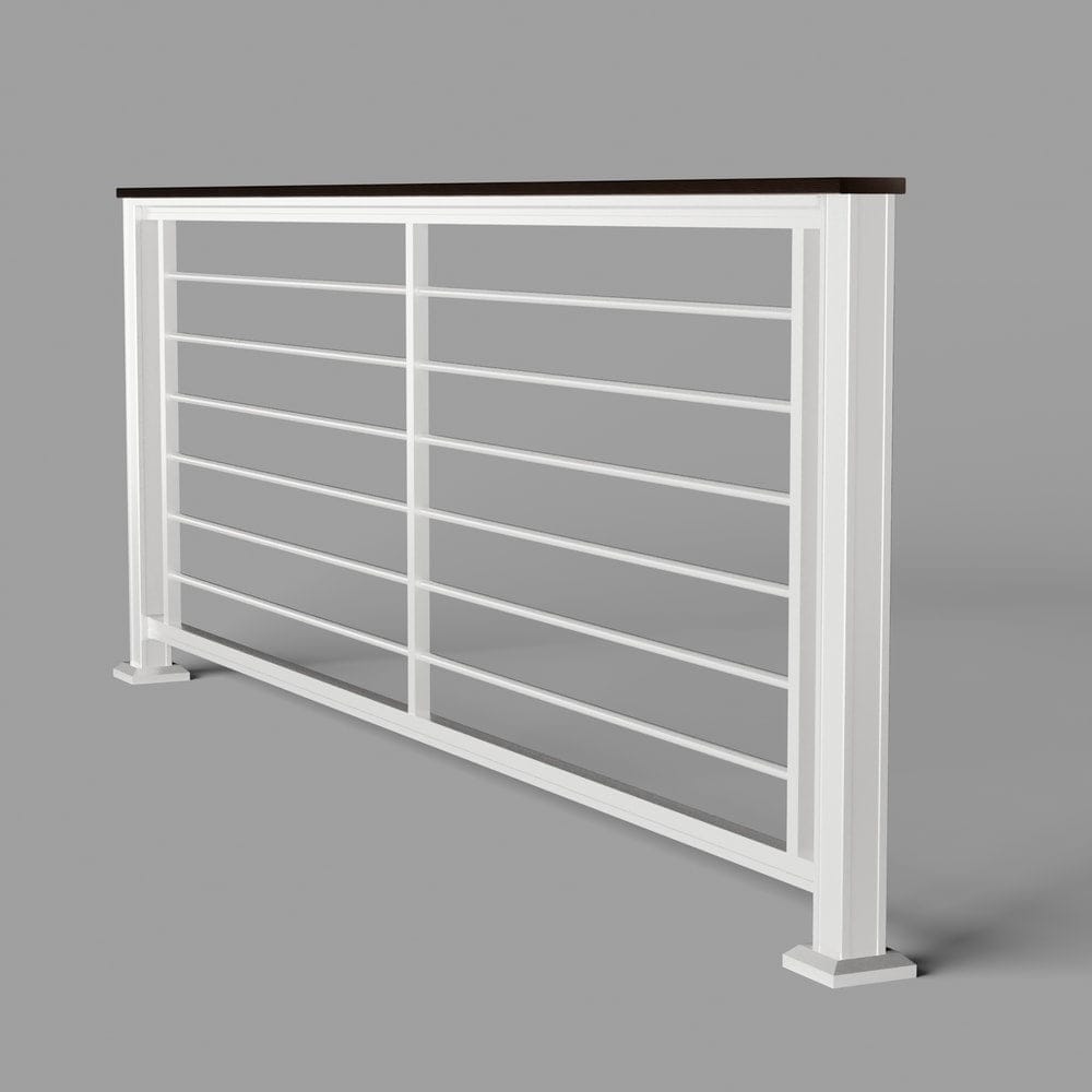 Keylink Aluminum Rod Rail Textured White / 36" / 6&