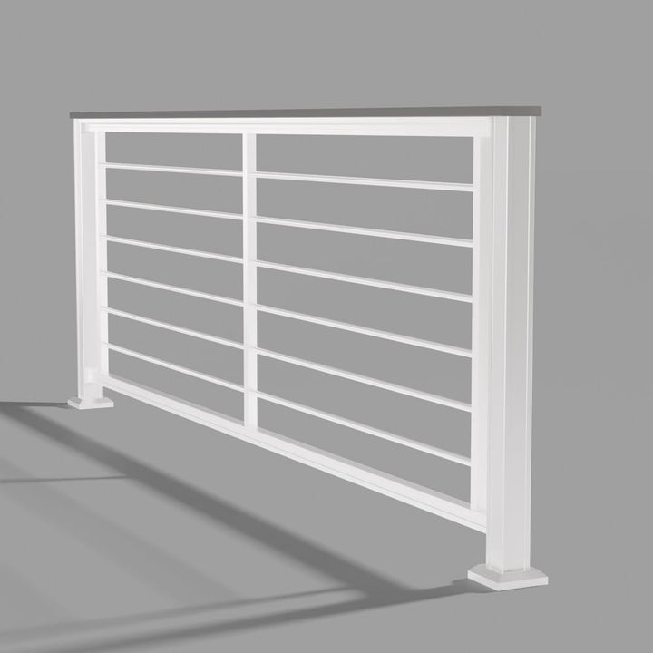 Keylink Aluminum Rod Rail Textured White / 36" / 6&