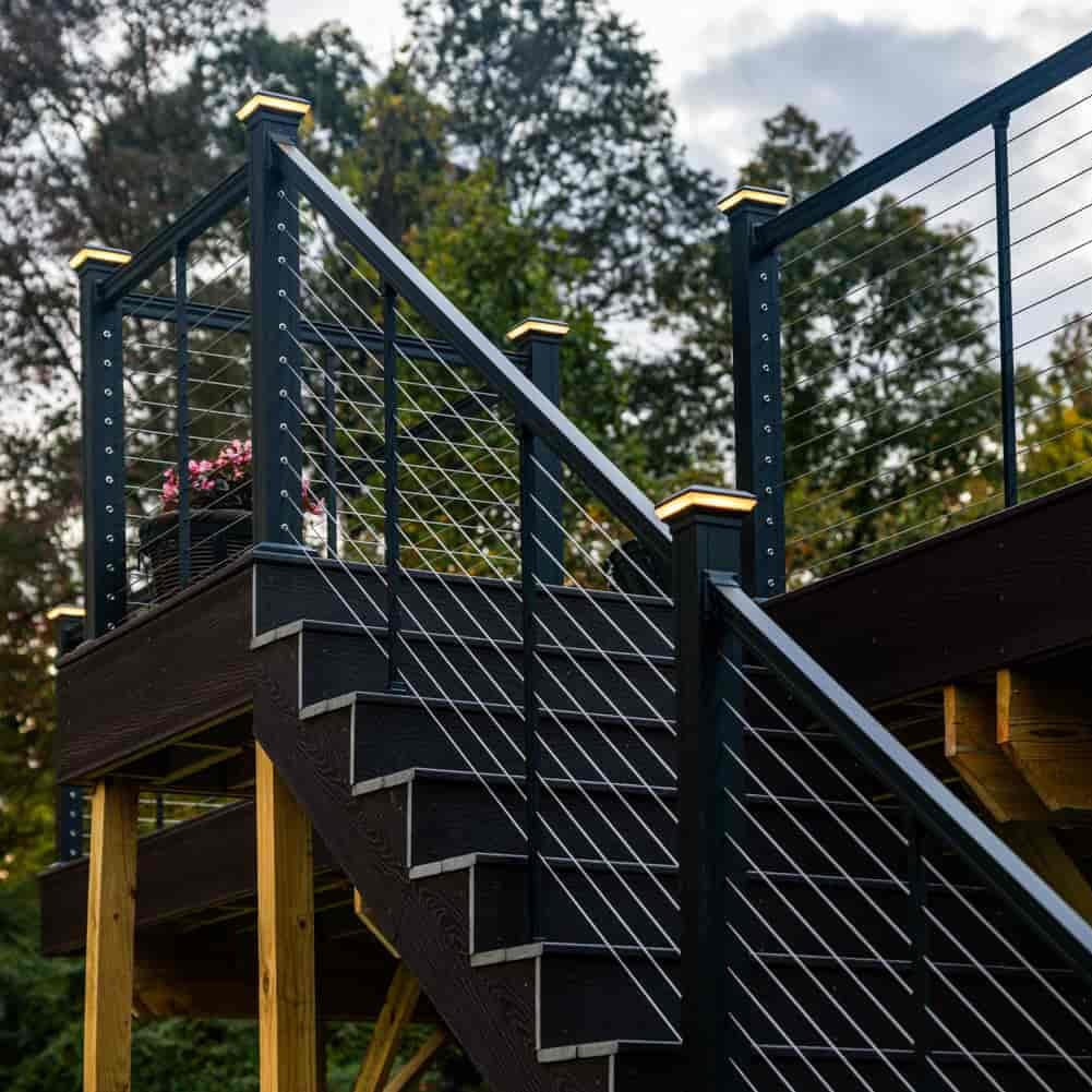 Keylink American Series Horizontal Cable Rail Keylink American Series Horizontal Cable Top Rail Kit