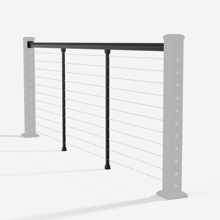 Keylink American Series Horizontal Cable Rail Matte Black / 36" / 6&
