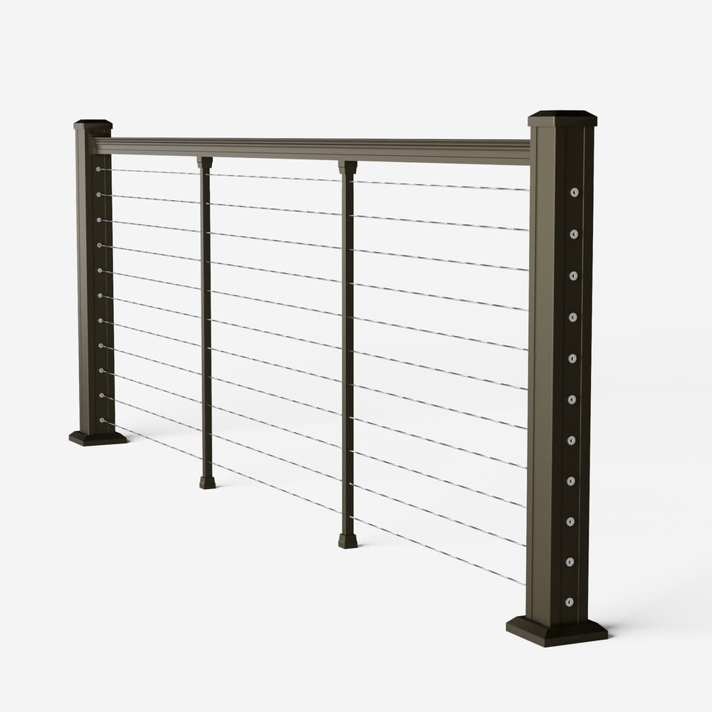 Keylink American Series Horizontal Cable Rail Oil Rubbed Bronze / 36" / 6&