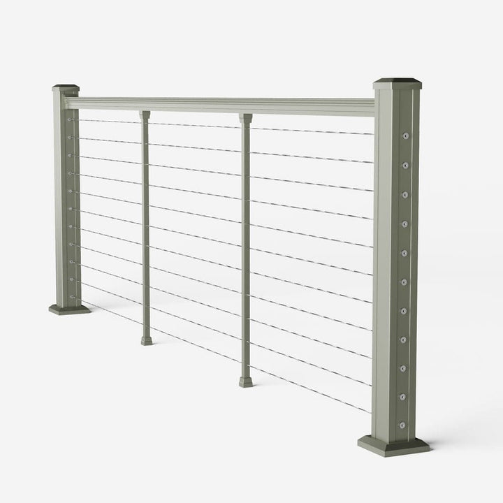 Keylink American Series Horizontal Cable Rail Satin Smoke / 36" / 6&