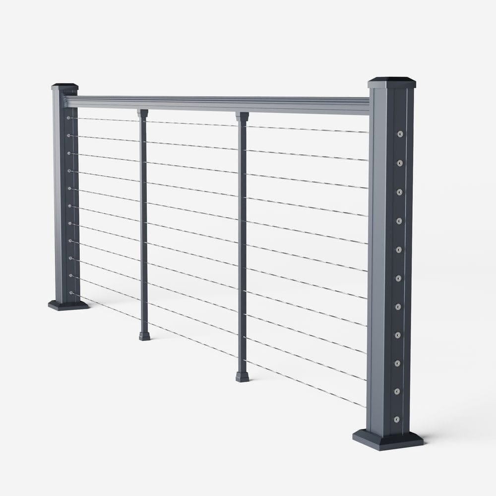 Keylink American Series Horizontal Cable Rail Satin Storm / 36" / 6&