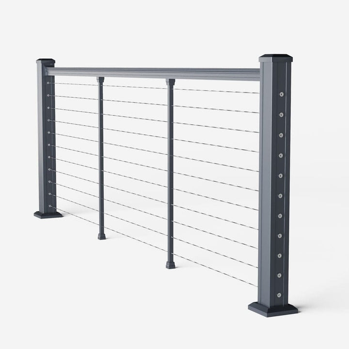 Keylink American Series Horizontal Cable Rail Satin Storm / 36" / 6&