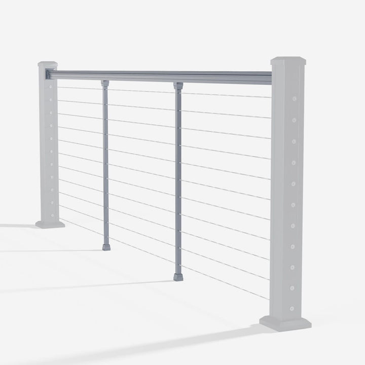 Keylink American Series Horizontal Cable Rail Satin Storm / 36" / 6&