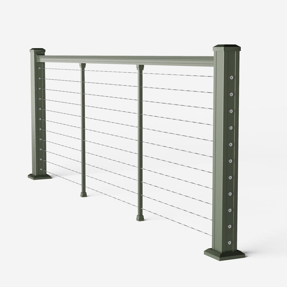 Keylink American Series Horizontal Cable Rail Satin Willow / 36" / 6&