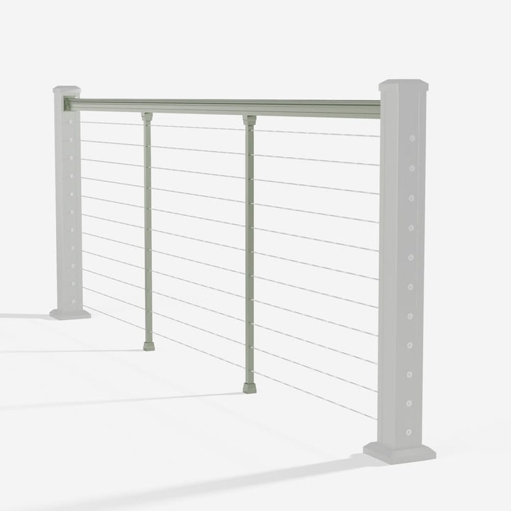 Keylink American Series Horizontal Cable Rail Satin Willow / 36" / 6&