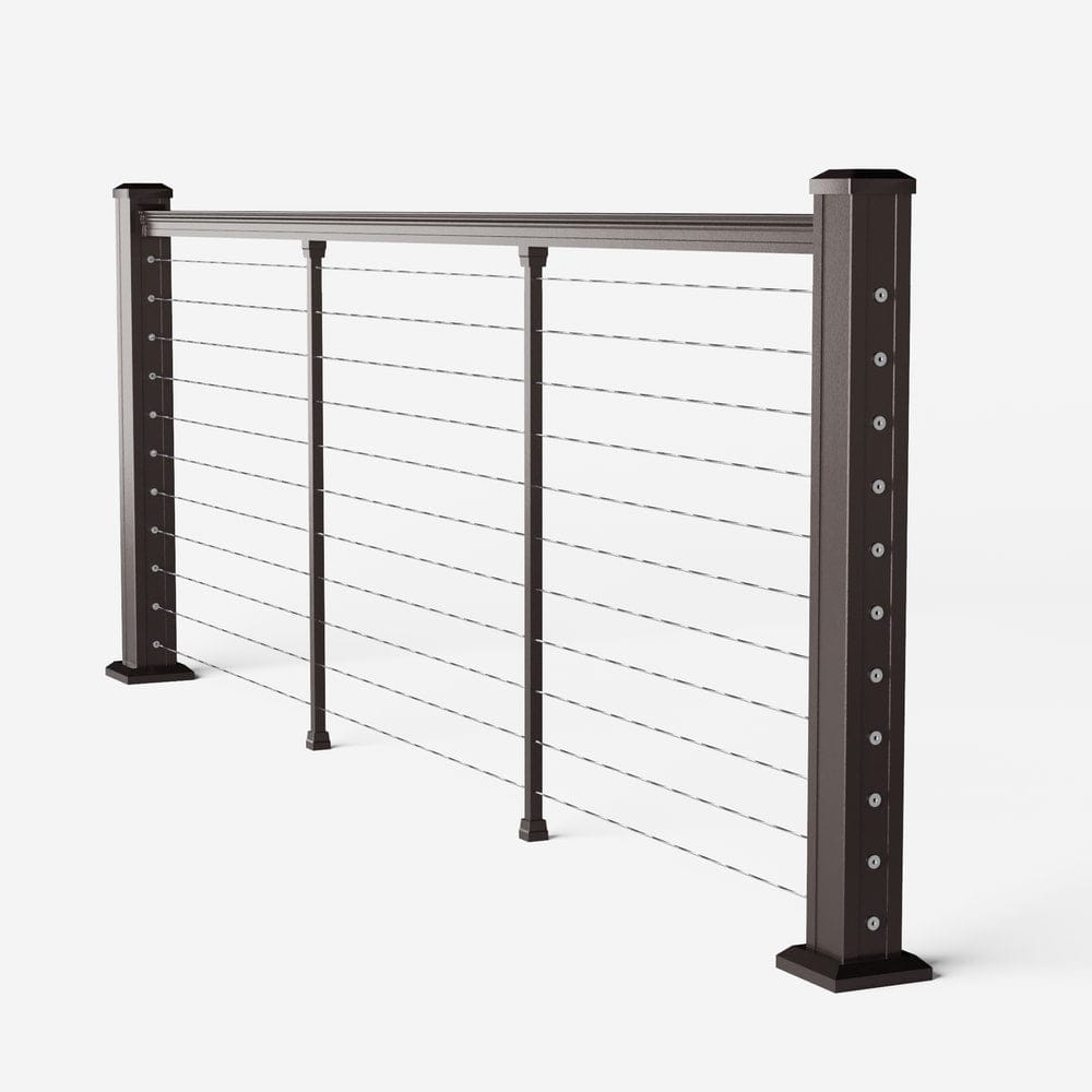 Keylink American Series Horizontal Cable Rail Textured Bronze / 36" / 6&