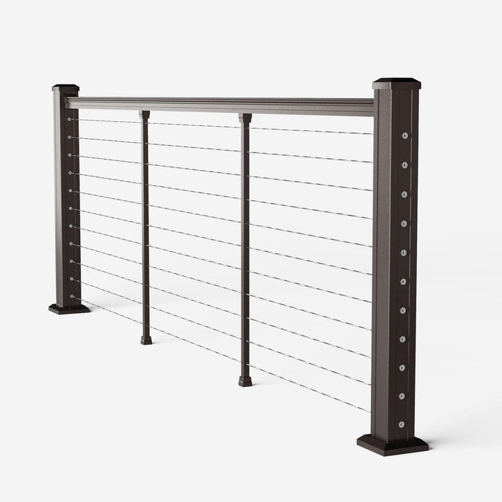 Keylink American Series Horizontal Cable Rail Textured Bronze / 36" / 6&