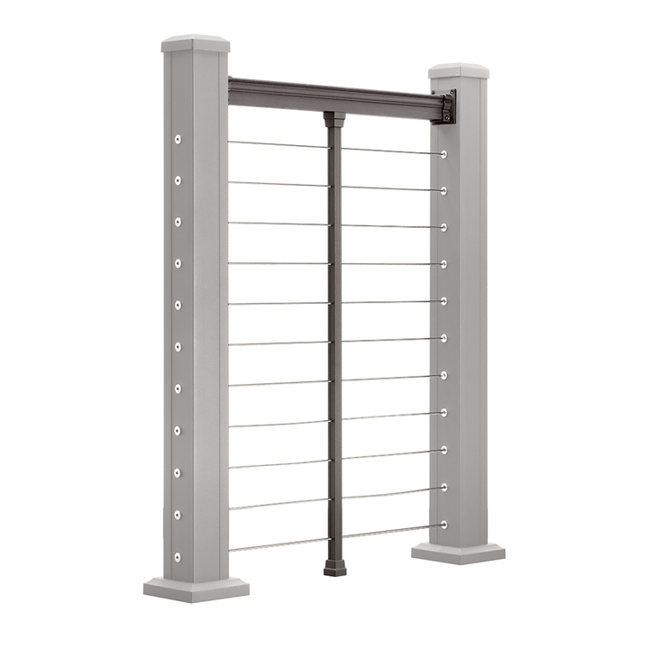 Keylink American Series Horizontal Cable Rail Textured Bronze / 36" / 8' Level (93") Keylink American Series Horizontal Cable Top Rail Kit