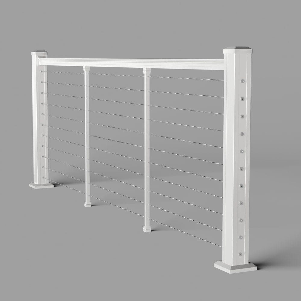 Keylink American Series Horizontal Cable Rail Textured White / 36" / 6&