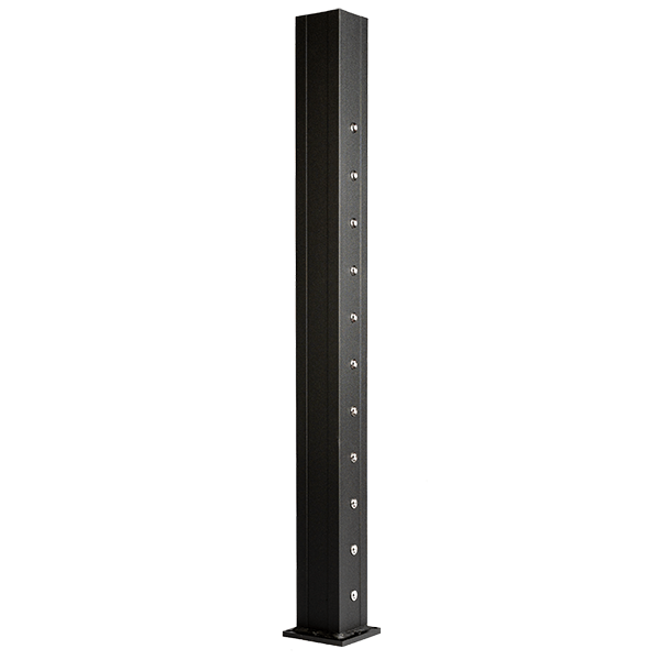 Keylink Cable Railing Posts Cable Railing Aluminum Posts for Keylink 42" Horizontal Cable | Keylink