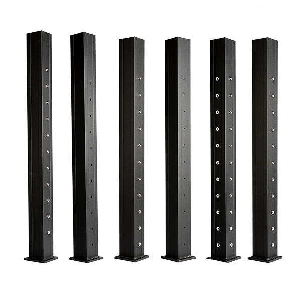 Cable Railing Posts Custom Rake Angle for Keylink Horizontal Cable Sta ...