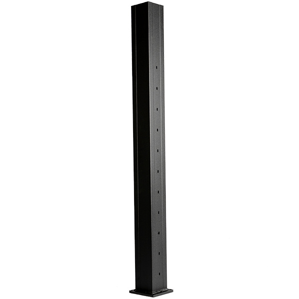 Keylink Cable Railing Posts Cable Railing Posts Custom Rake Angle for Keylink Horizontal Cable Stairs w/ Trim | Keylink