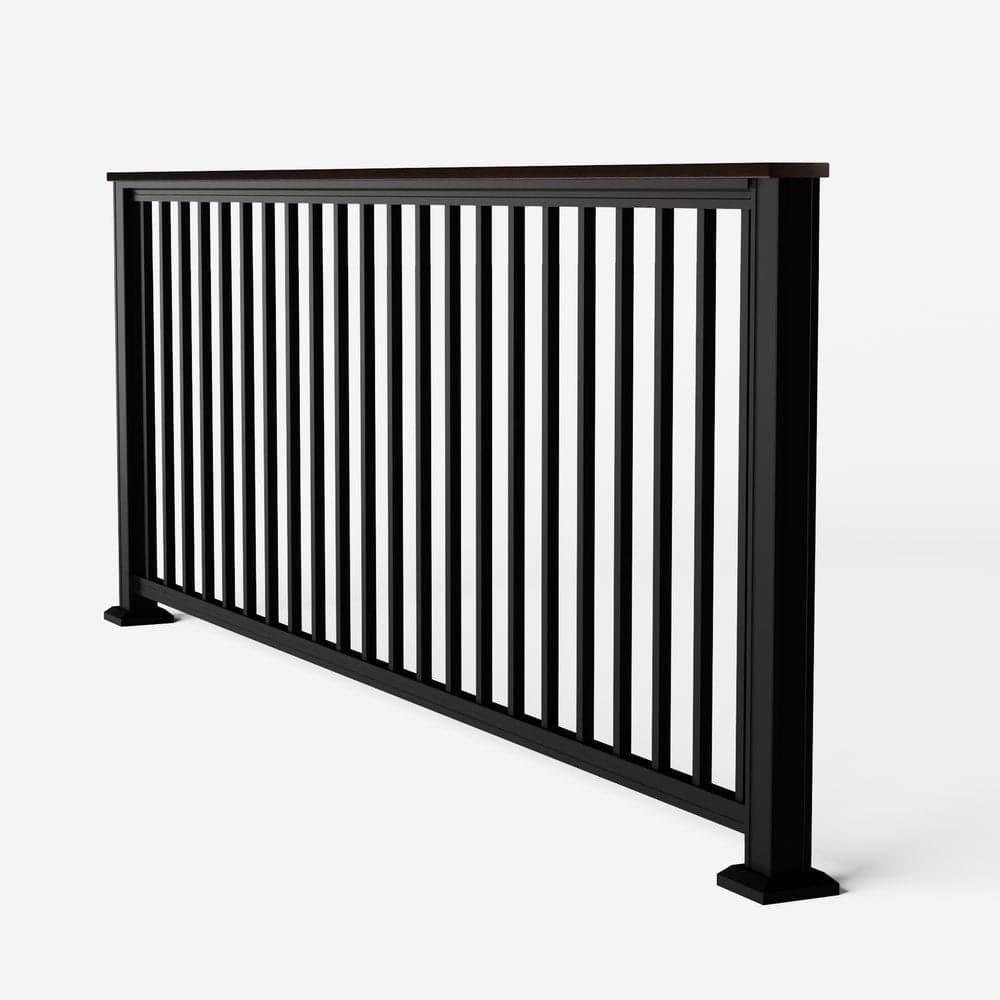Keylink Chesapeake Square Baluster Railing Matte Black / 36" / 6&