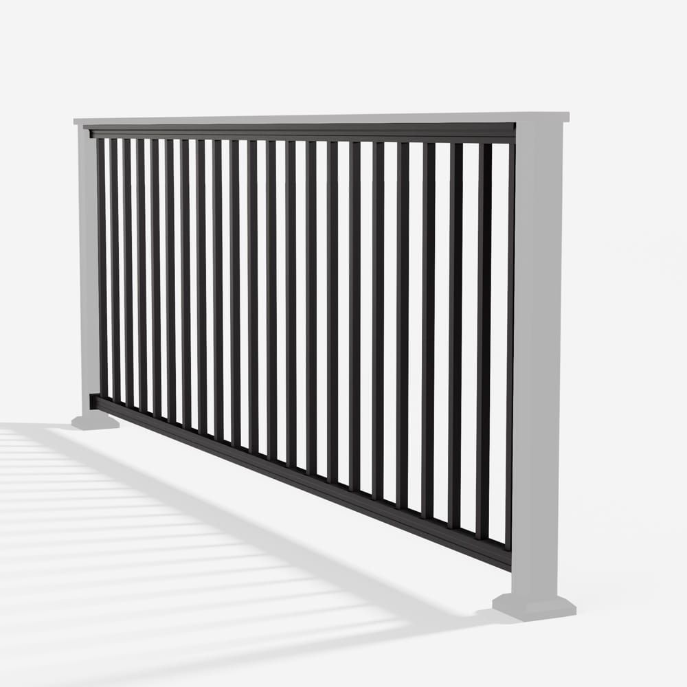 Keylink Chesapeake Square Baluster Railing Matte Black / 36" / 6&