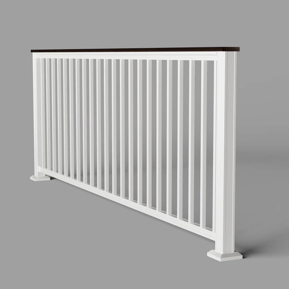 Keylink Chesapeake Square Baluster Railing Matte White / 36" / 6&