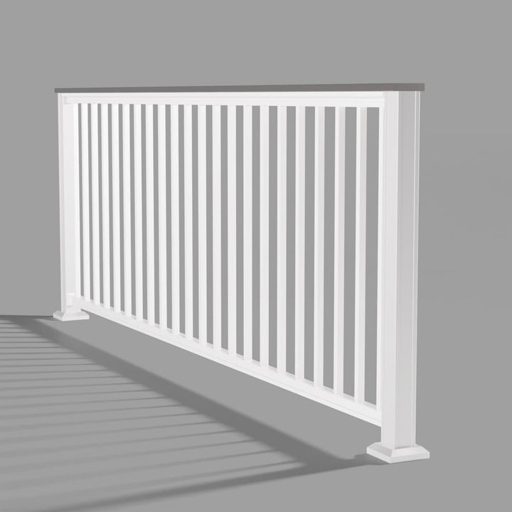 Keylink Chesapeake Square Baluster Railing Matte White / 36" / 6&