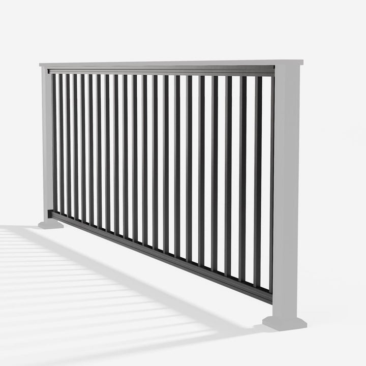 Keylink Chesapeake Square Baluster Railing Textured Black / 36" / 6&