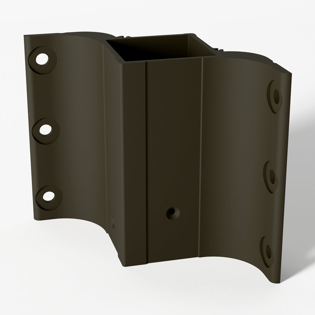 Keylink 2-1/2 in fascia mount inside corner bracket in Oil Rubbed Bronze