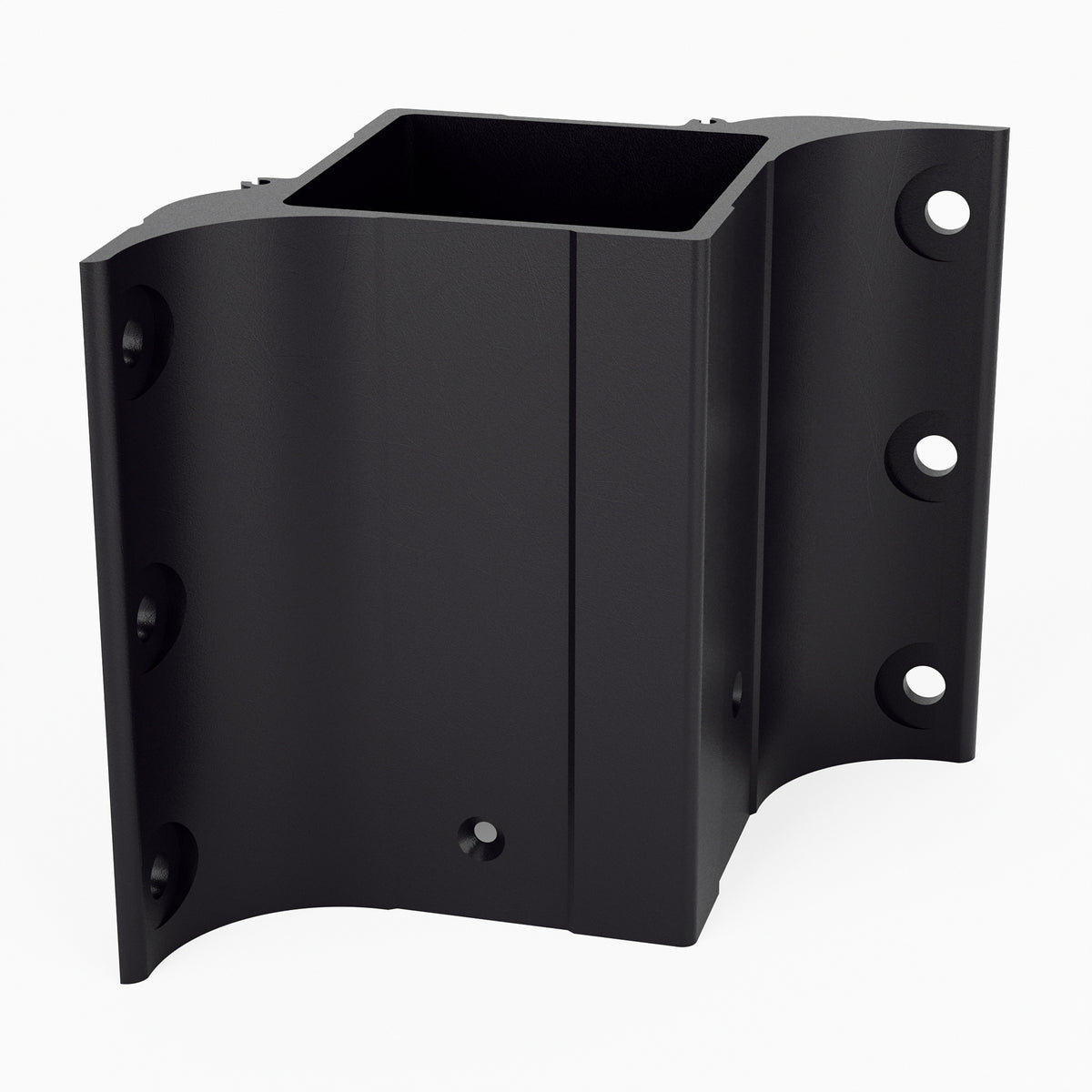 Keylink 3-1/4 in fascia mount inside corner bracket in Textured Black