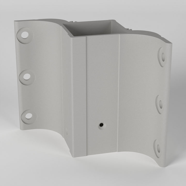 Keylink 2-1/2 in fascia mount inside corner bracket in Textured White