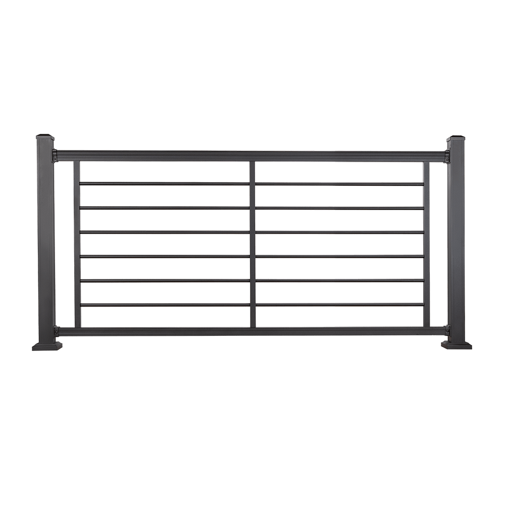 Rod Railing Systems Keylink American Series Horizontal Aluminum Rod Railing – INSO Supply