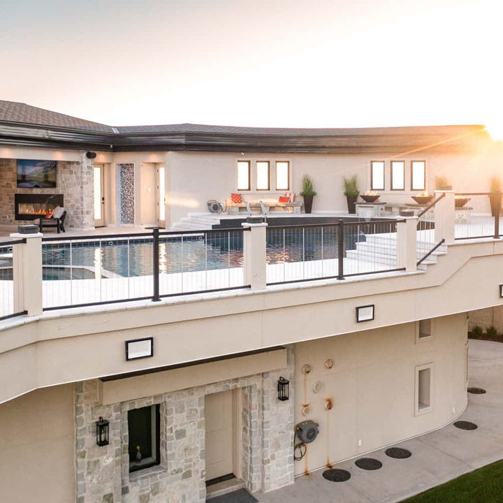 Keylink American Series Vertical Cable Railing Kit, vertical cable rail view