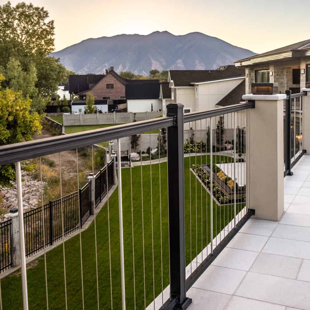 Keylink American Series Vertical Cable Railing Kit, vertical cable rail view