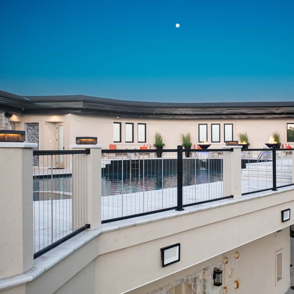 Keylink American Series Vertical Cable Railing Kit, vertical cable rail view