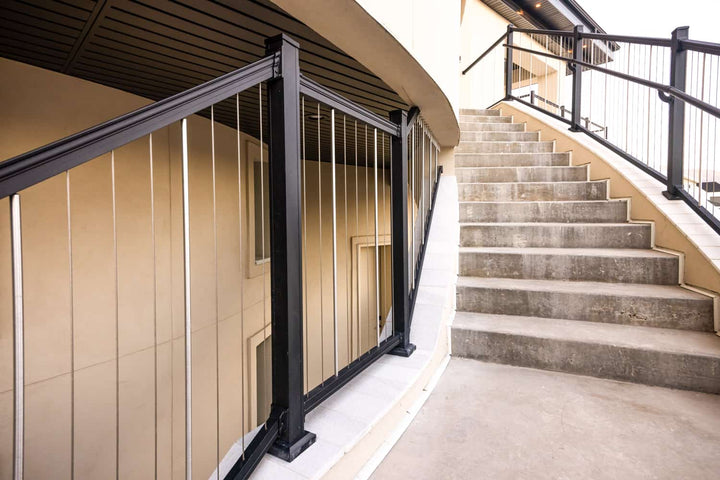 Keylink American Series Vertical Cable Railing Kit, vertical cable rail view