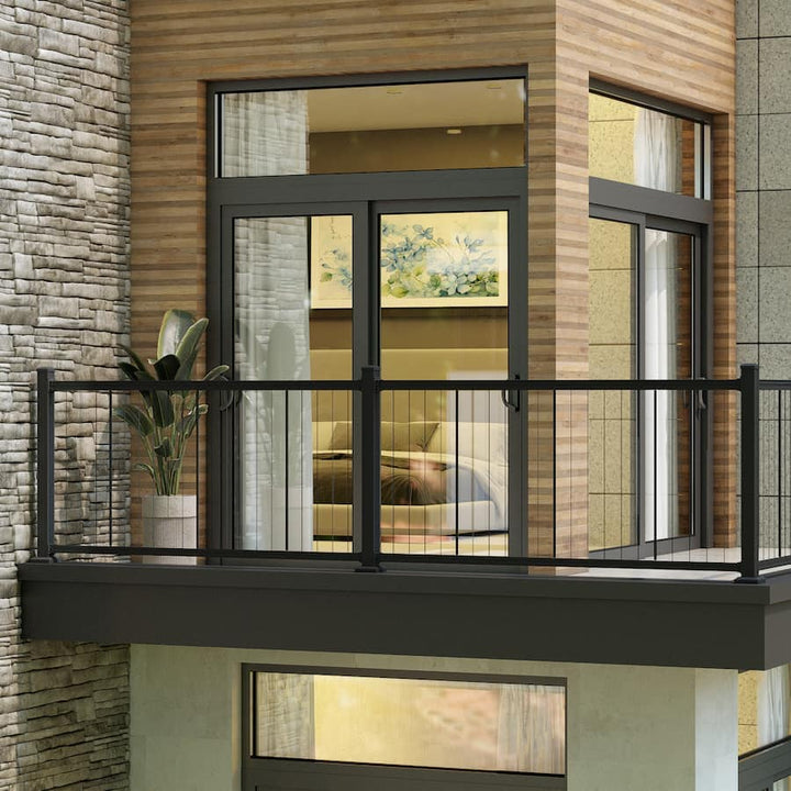 Keylink Vertical Cable Rail Keylink American Series Vertical Cable Railing System (Black Cable)