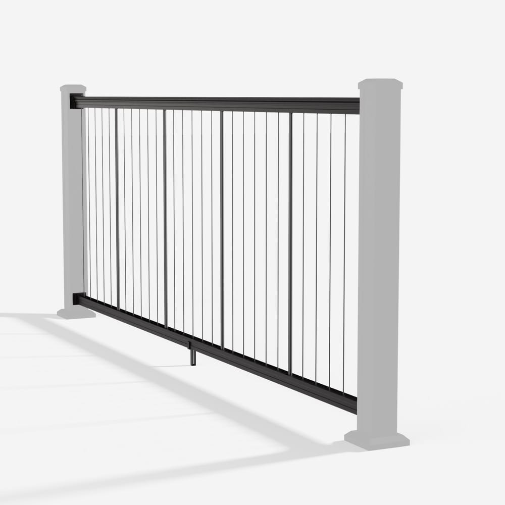 Keylink Vertical Cable Rail Matte Black / 36" / 6&
