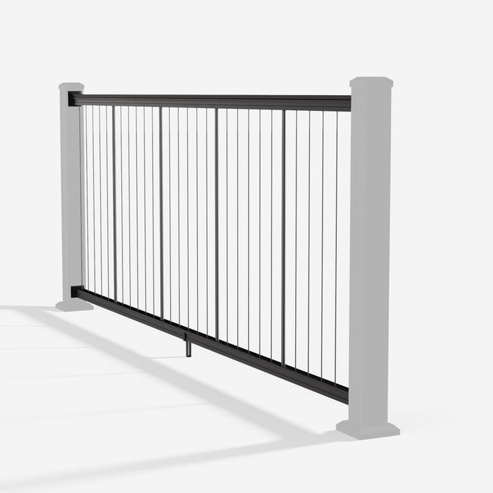 Keylink Vertical Cable Rail Matte Black / 36" / 6&