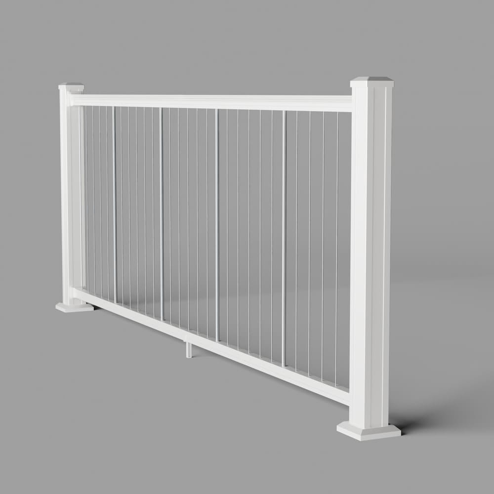 Keylink Vertical Cable Rail Matte White / 36" / 6' Level Keylink American Series Vertical Cable Railing Kit