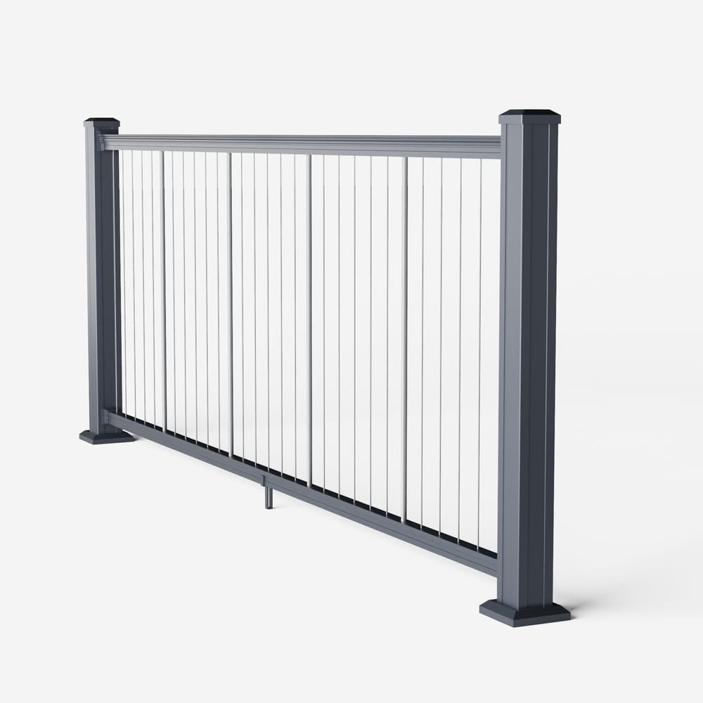 Keylink Vertical Cable Rail Satin Storm / 36" / 6' Level Keylink American Series Vertical Cable Railing Kit