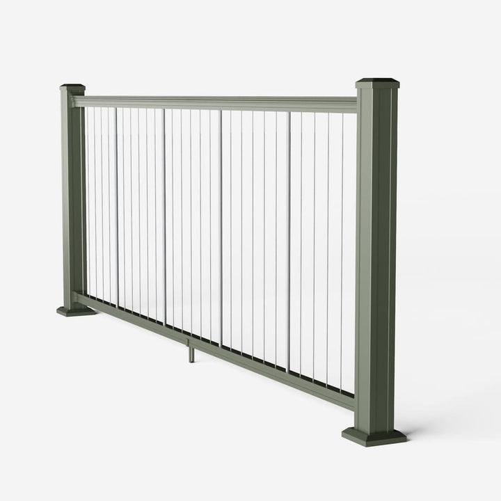 Keylink Vertical Cable Rail Satin Willow / 36" / 6' Level Keylink American Series Vertical Cable Railing Kit