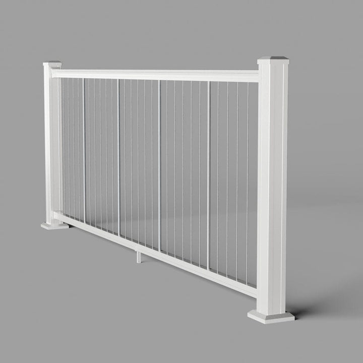 Keylink Vertical Cable Rail Textured White / 36" / 6' Level Keylink American Series Vertical Cable Railing Kit