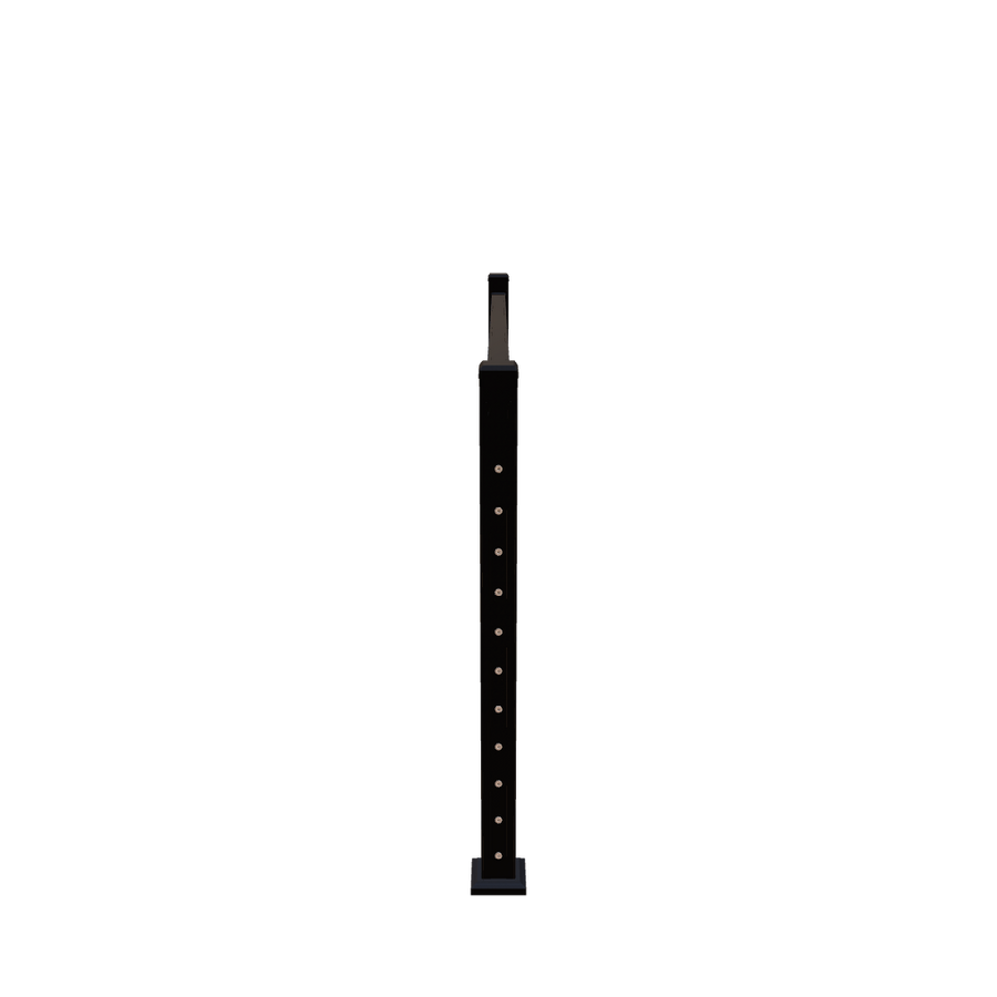 Keylink American Series Horizontal Cable Rail Textured Black / 36" / 6' Level Keylink American Series Horizontal Cable Top Rail Kit