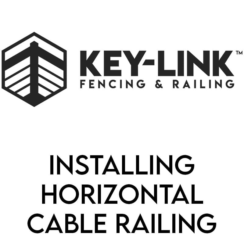 Key-Link American Series Horizontal Cable Top Rail Kit