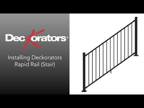 Deckorators Rapid Rail Square Baluster Aluminum Railing Kit