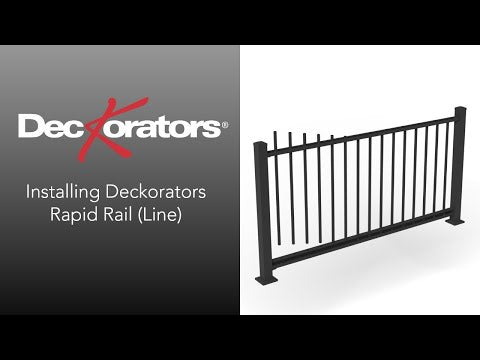 Deckorators Rapid Rail Square Baluster Aluminum Railing Kit