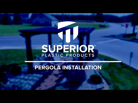 Superior Plastics 10' X 12' Vinyl Pergola Kit