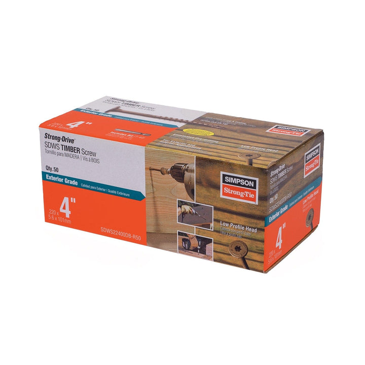 Simpson Strong-Tie 50 Count Simpson SDWS Timber Screw (Exterior Grade) 5/16"x4" 50 Count