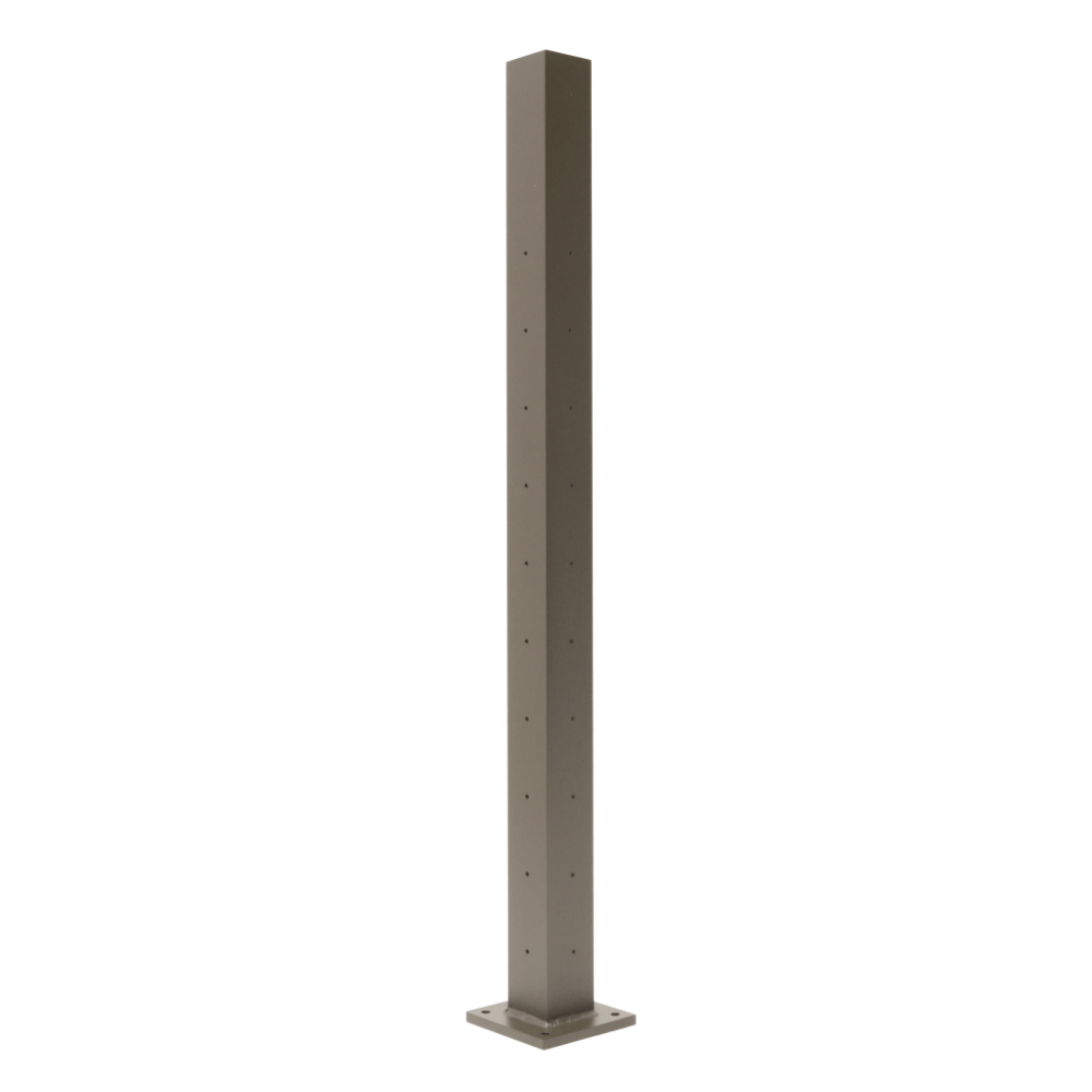 Deckorators Corner Post / Textured Bronze ALX 2-1/2" Horizontal Cable Railing Posts | Deckorators