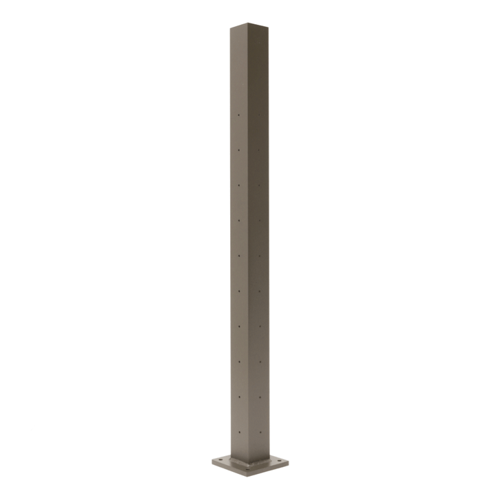 Deckorators Corner Post / Textured Bronze ALX 2-1/2" Horizontal Cable Railing Posts | Deckorators